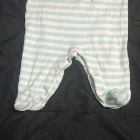 Aqua Striped Mermaid One Piece​​ - Picture 4 of 4